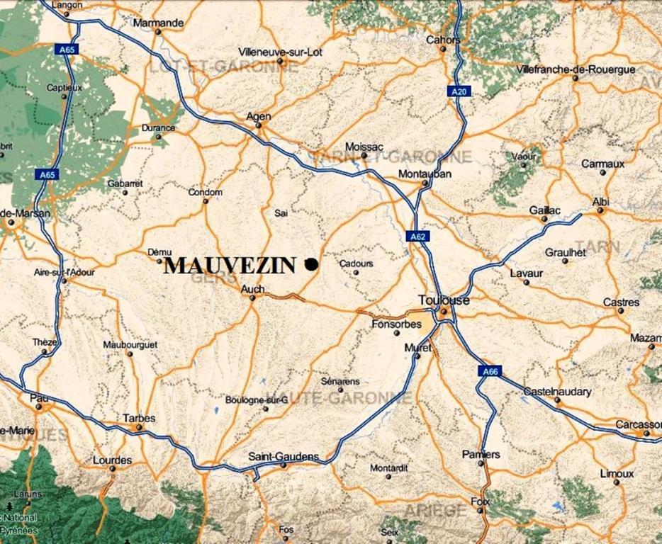Vvf Gers Gascogne Hotell Mauvezin  Exteriör bild